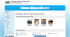 Desktop Screenshot of monsignorbonnerhighschool.com